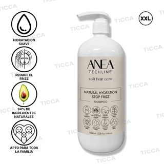 CHAMPU HIDRATACION NATURAL Y ANTICRESPO "NATURAL HIDRATION" 1000ml | ANEA - Imagen 1