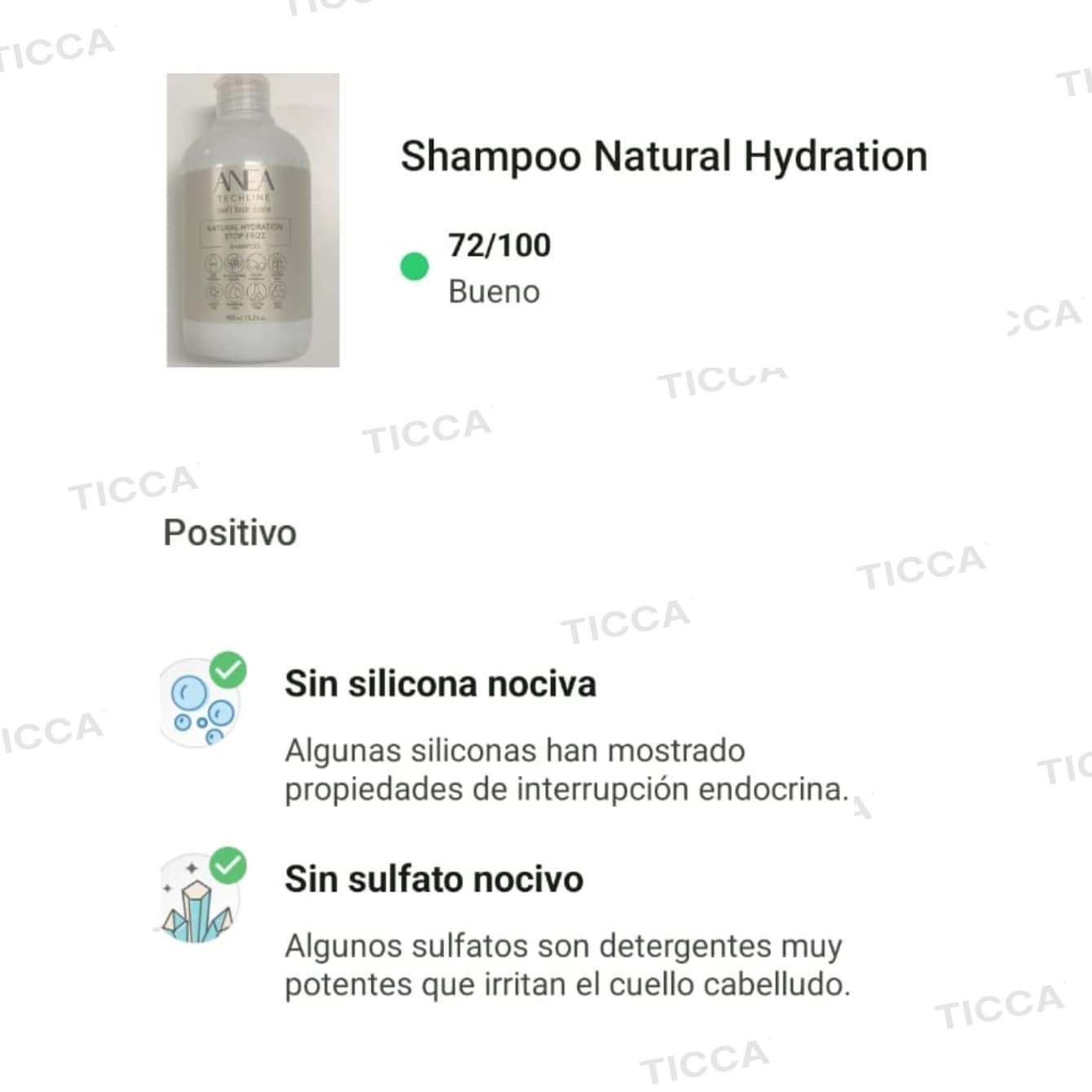 CHAMPU HIDRATACION NATURAL Y ANTICRESPO "NATURAL HIDRATION" 1000ml | ANEA - Imagen 3