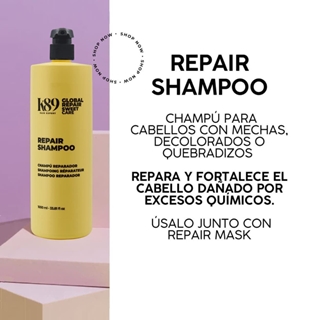 Champu Pelo Seco Reparador Profundo Global Repair 1000ml | K89 - Imagen 2