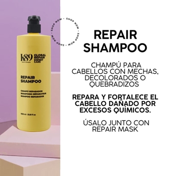 Champu Pelo Seco Reparador Profundo Global Repair 1000ml | K89 - Imagen 2