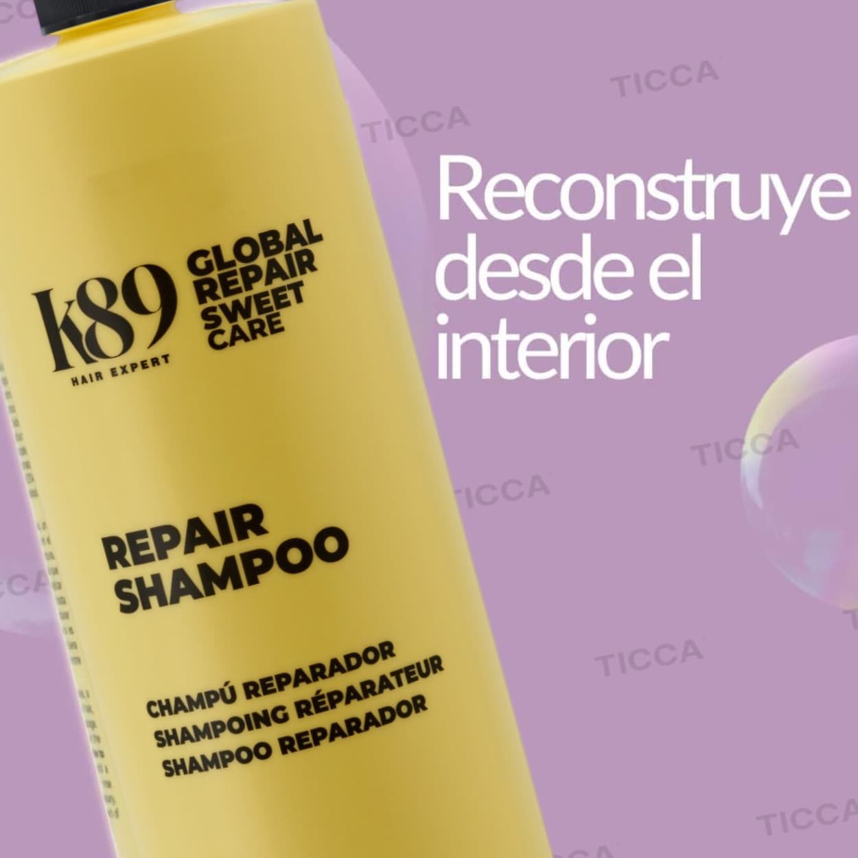 Champu Pelo Seco Reparador Profundo Global Repair 1000ml | K89 - Imagen 3
