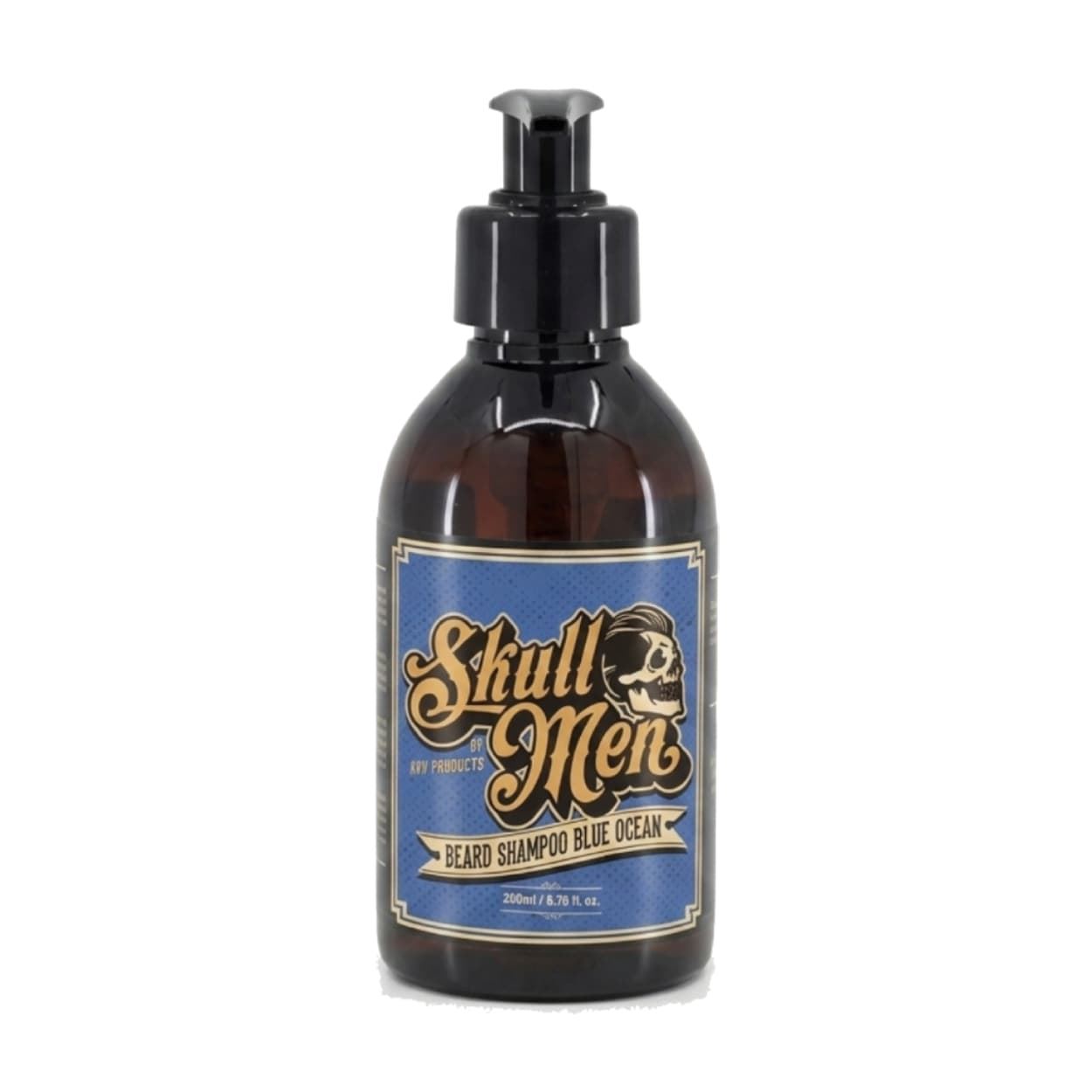 Champu Profesional para Barba Blue Ocean 200ml | Skull Men - Imagen 1