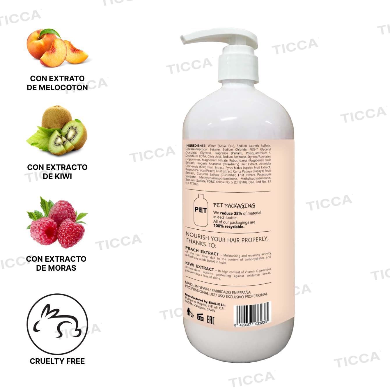 Champú Reparador Cabello Dañado Deep Repair 1 litro | ANEA TECHLINE - Imagen 4