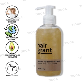 CHAMPU REPARADOR PROFUNDO "REPAIR & NUTRITION" 250ml | HAIR GRANT - Imagen 1