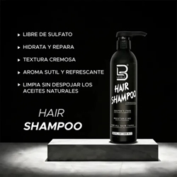 Champu Reparador Sin Sulfatos 500ml| L3VEL3 - Imagen 2