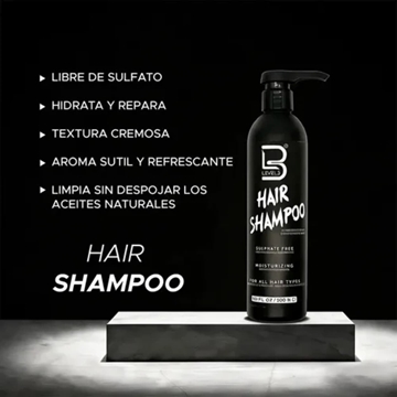 Champu Reparador Sin Sulfatos 500ml| L3VEL3 - Imagen 2