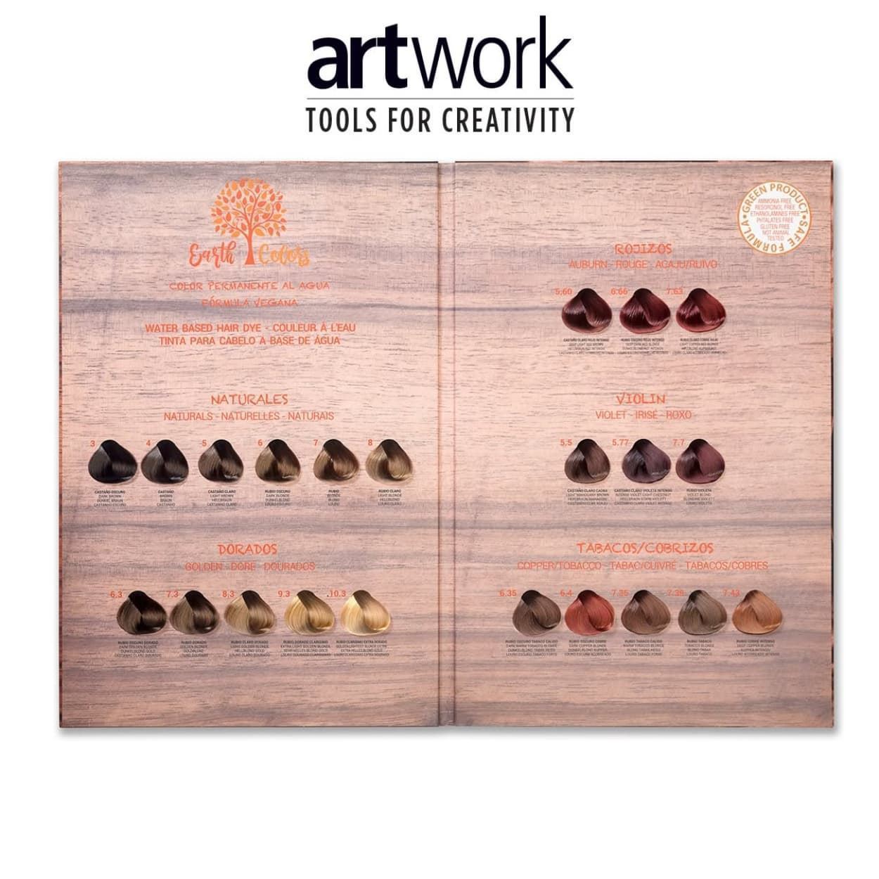 Coloracion Vegetal Permanente al Agua - Bases Naturales 60g | ArtWork - Imagen 5