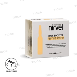 CONCENTRADO RESTRUCTURANTE ANTIEDAD "HAIR BOOSTER PEPTIDE RENEW" 12x5ml | NIRVEL PROFESIONAL - Imagen 1