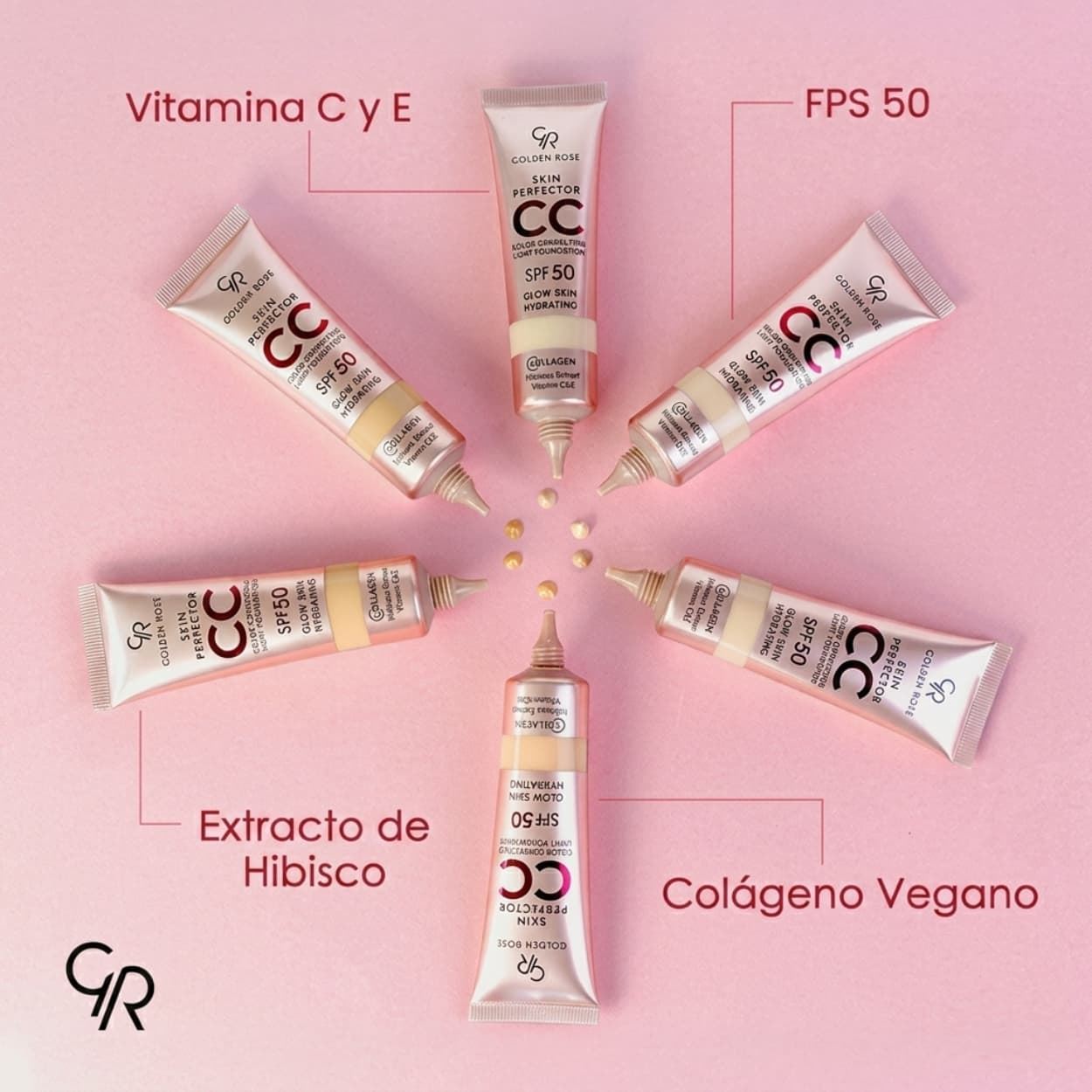 Crema CC Cream Skin Perfector SPF 50 30ml | GOLDEN ROSE - Imagen 4