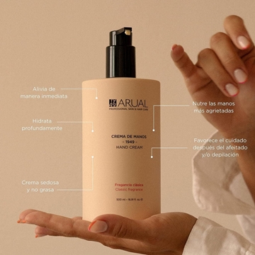 CREMA DE MANOS FRAGANCIA CLASICA 500ml | ARUAL - Imagen 2