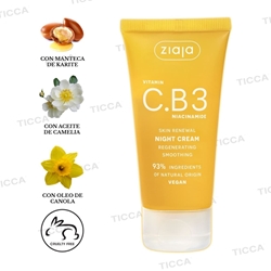 CREMA DE NOCHE REGENERANTE NIACEMINA C.B3 50ml | ZIAJA - Imagen 1