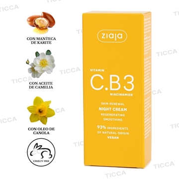 CREMA DE NOCHE REGENERANTE NIACEMINA C.B3 50ml | ZIAJA - Imagen 2
