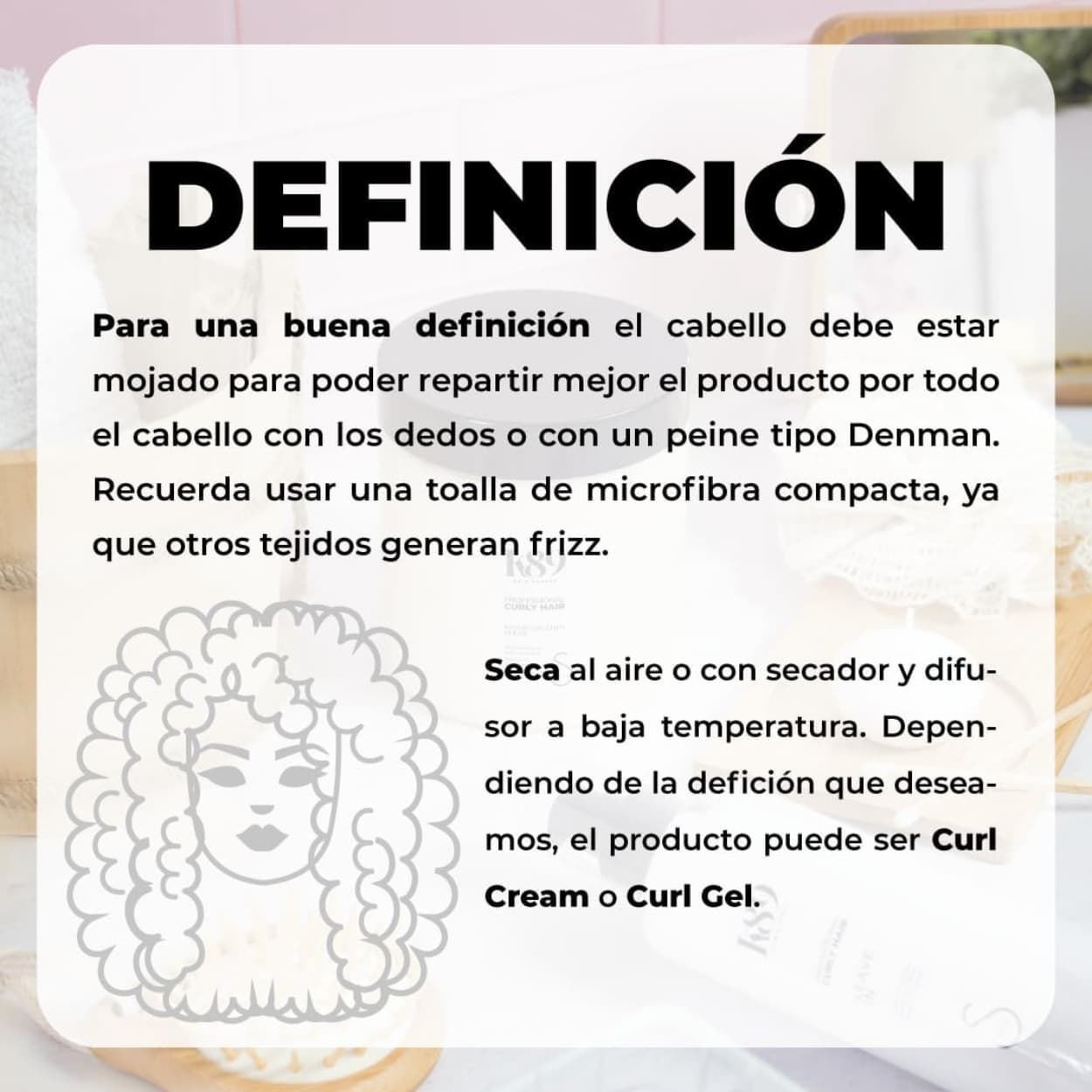 Crema de rizos Curl Cream fijación suave - Apta método curly 250ml | K89 - Imagen 5