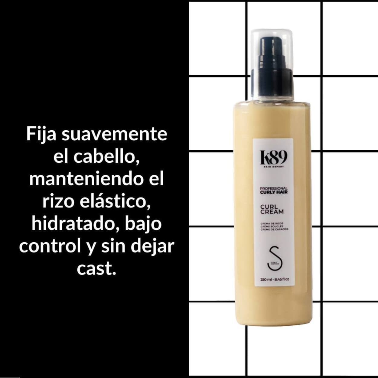 Crema de rizos Curl Cream fijación suave - Apta método curly 250ml | K89 - Imagen 6