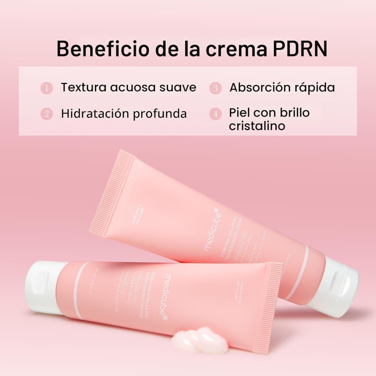 Crema Facial PDRN Pink Hyaluronic Moisturizing Cream 50ml | Medicube - Imagen 7