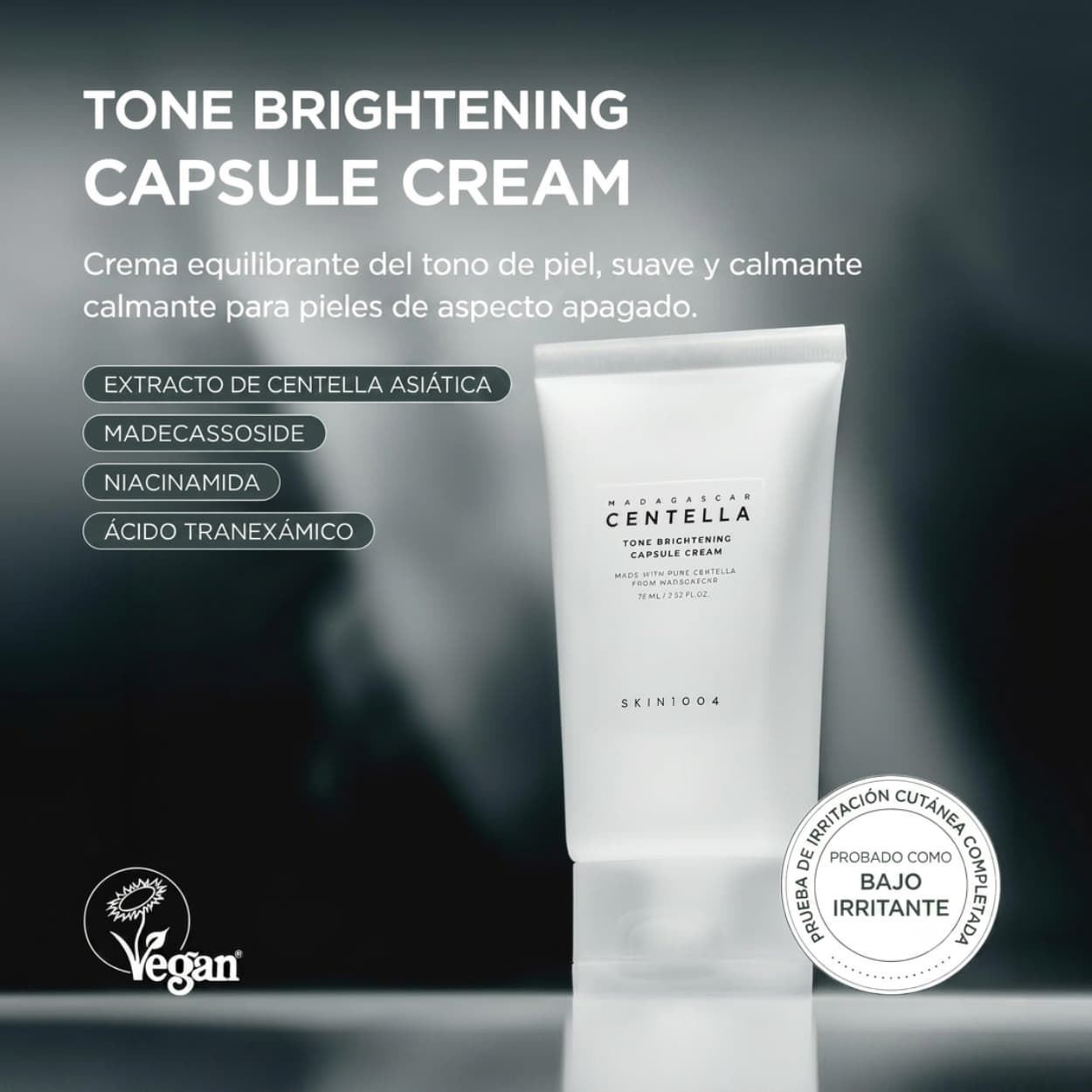 Crema Iluminadora: Tone Brightening Capsule Cream 75ml |  Skin1004 - Imagen 2