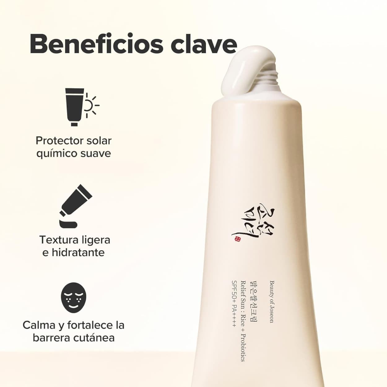 Crema Solar Relief Sun Rice + Probiotics SPF50+ PA++++| Beauty of Joseon - Imagen 4