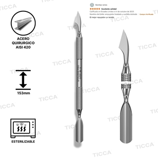 EMPUJADOR PROFESIONAL DE CUTICULA EXPERT PE-30/3 | STALEKS - Imagen 1