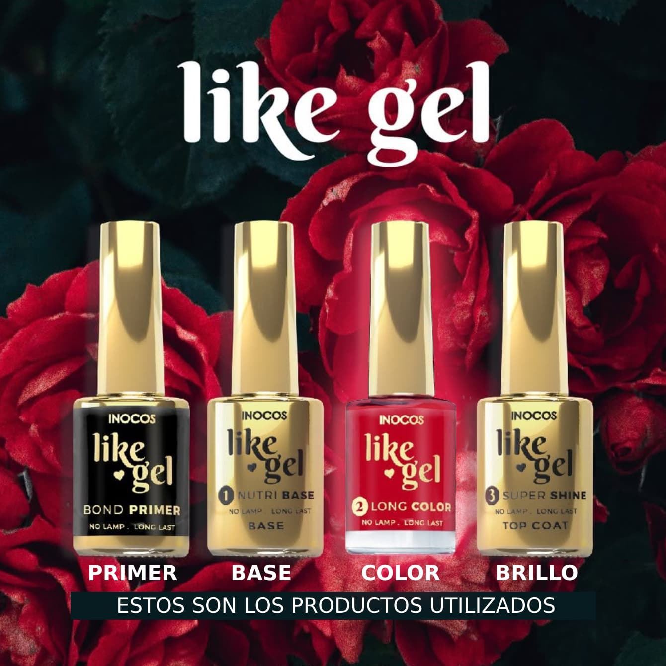 ESMALTE EFECTO GEL DE LARGA DURACION Nº121 ROJO VIVO 11ml | INOCOS - Imagen 4