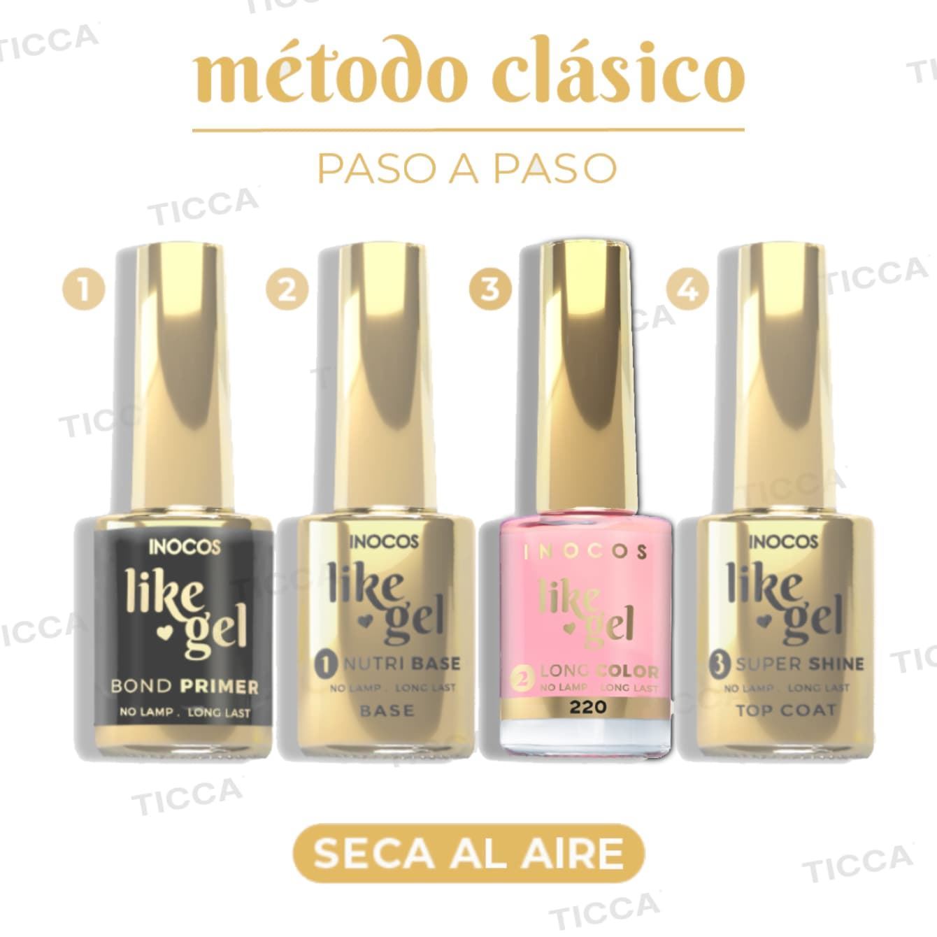 ESMALTE EFECTO GEL DE LARGA DURACION Nº220 ROSA PORCELANA 11ml | INOCOS - Imagen 3