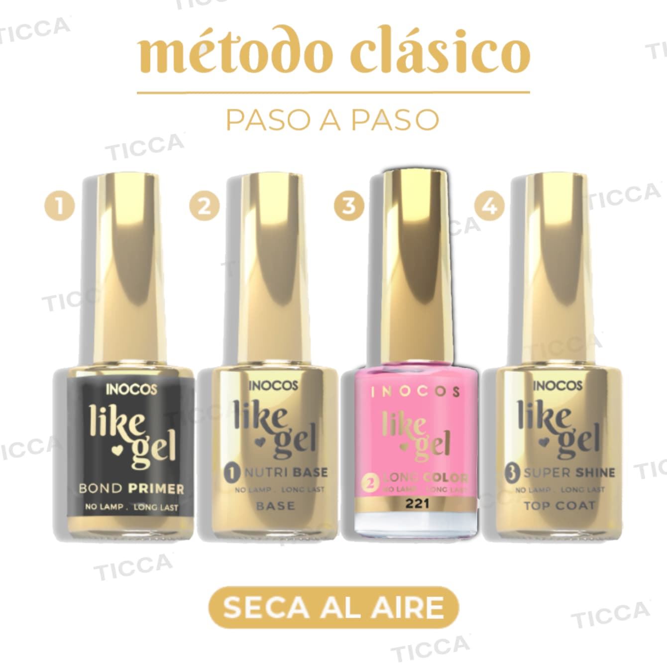 ESMALTE EFECTO GEL DE LARGA DURACION Nº221 ROSA CORAL 11ml | INOCOS - Imagen 3
