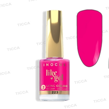 ESMALTE EFECTO GEL DE LARGA DURACION Nº223 ROSA BRILLANTE NEON 11ml | INOCOS - Imagen 1