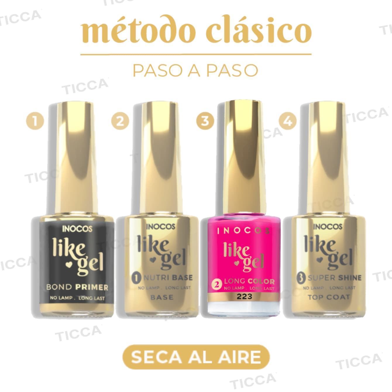 ESMALTE EFECTO GEL DE LARGA DURACION Nº223 ROSA BRILLANTE NEON 11ml | INOCOS - Imagen 3