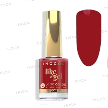 ESMALTE EFECTO GEL DE LARGA DURACION Nº228 ROSA ORIENTAL 11ml | INOCOS - Imagen 1