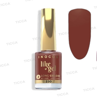 ESMALTE EFECTO GEL DE LARGA DURACION Nº230 CASTAÑO TOSTADO 11ml | INOCOS - Imagen 1