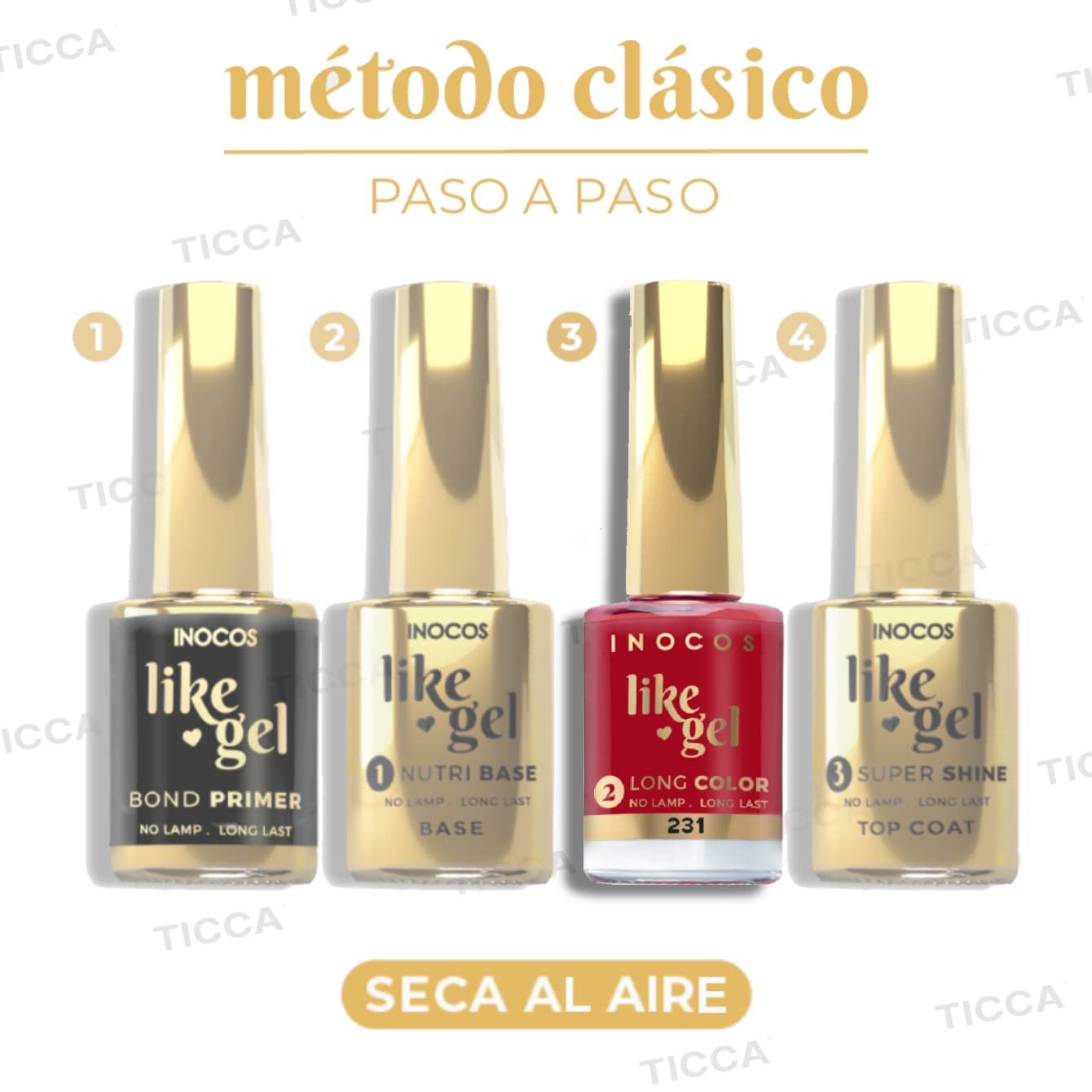 ESMALTE EFECTO GEL DE LARGA DURACION Nº231 ROJO AMAPOLA 11ml | INOCOS - Imagen 4