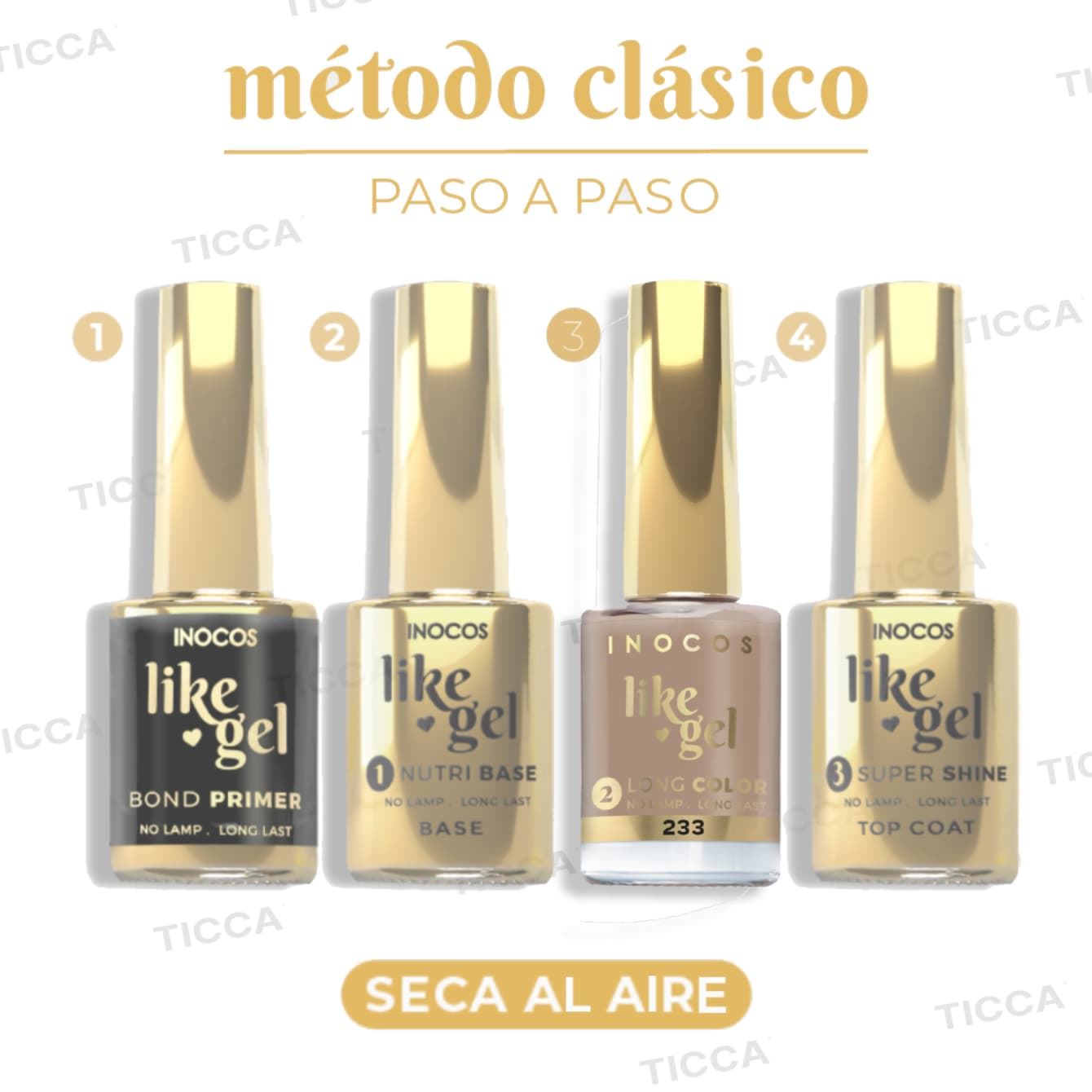 ESMALTE EFECTO GEL DE LARGA DURACION Nº233 NUDE SECO 11ml | INOCOS - Imagen 4