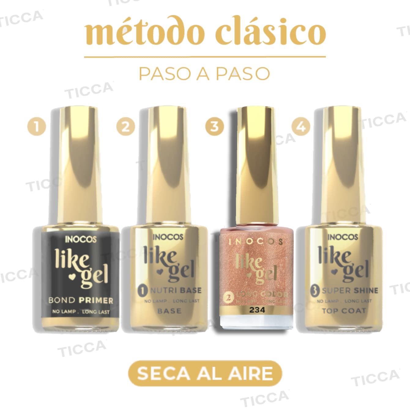 ESMALTE EFECTO GEL DE LARGA DURACION Nº234 CARAMELO BRILLI 11ml | INOCOS - Imagen 4
