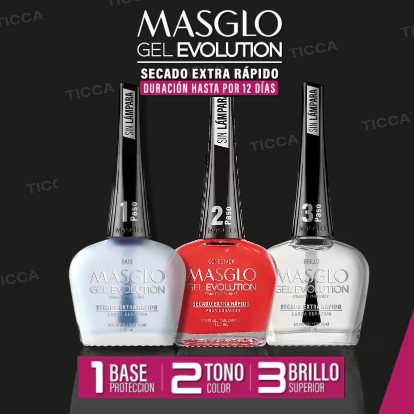 Esmalte Secado Rápido y alta duracion Conectada Gel Evolution 13,5ml | Masglo - Imagen 6
