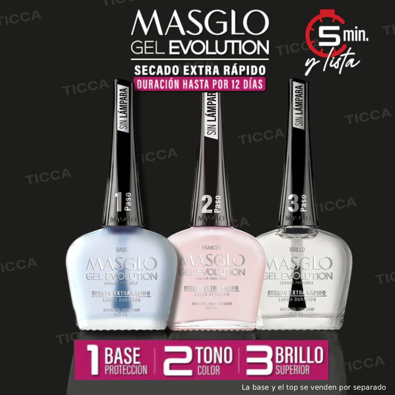 Esmalte Secado Rápido y alta duracion Frances Gel Evolution 13,5ml | Masglo - Imagen 6