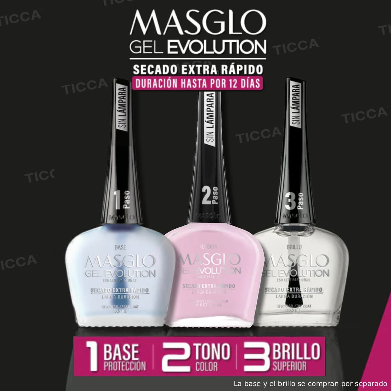 Esmalte Secado Rápido y alta duracion Ilusion Gel Evolution 13,5ml | Masglo - Imagen 5