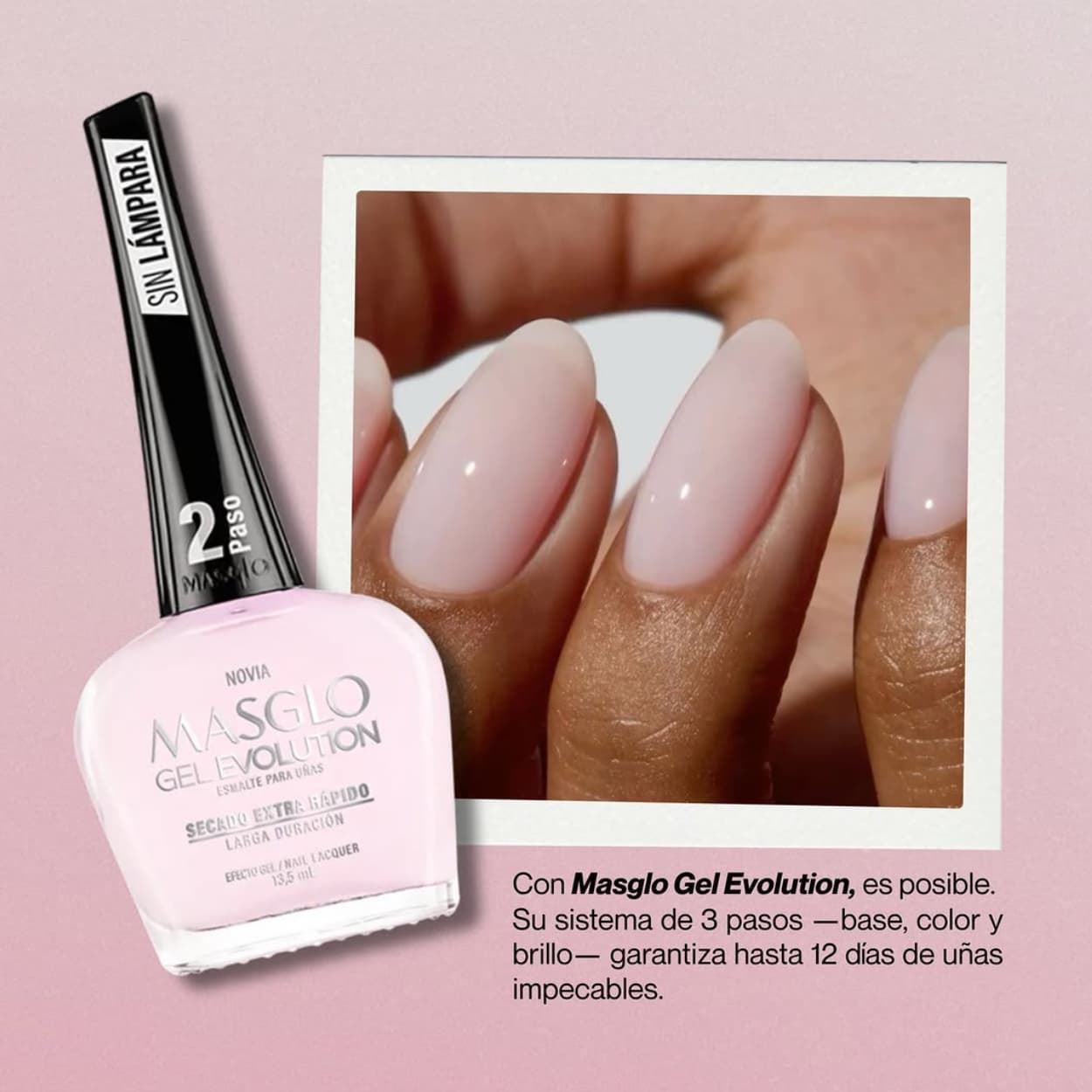 Esmalte Secado Rápido y Alta Duracion Novia Gel Evolution 13,5ml | Masglo - Imagen 3