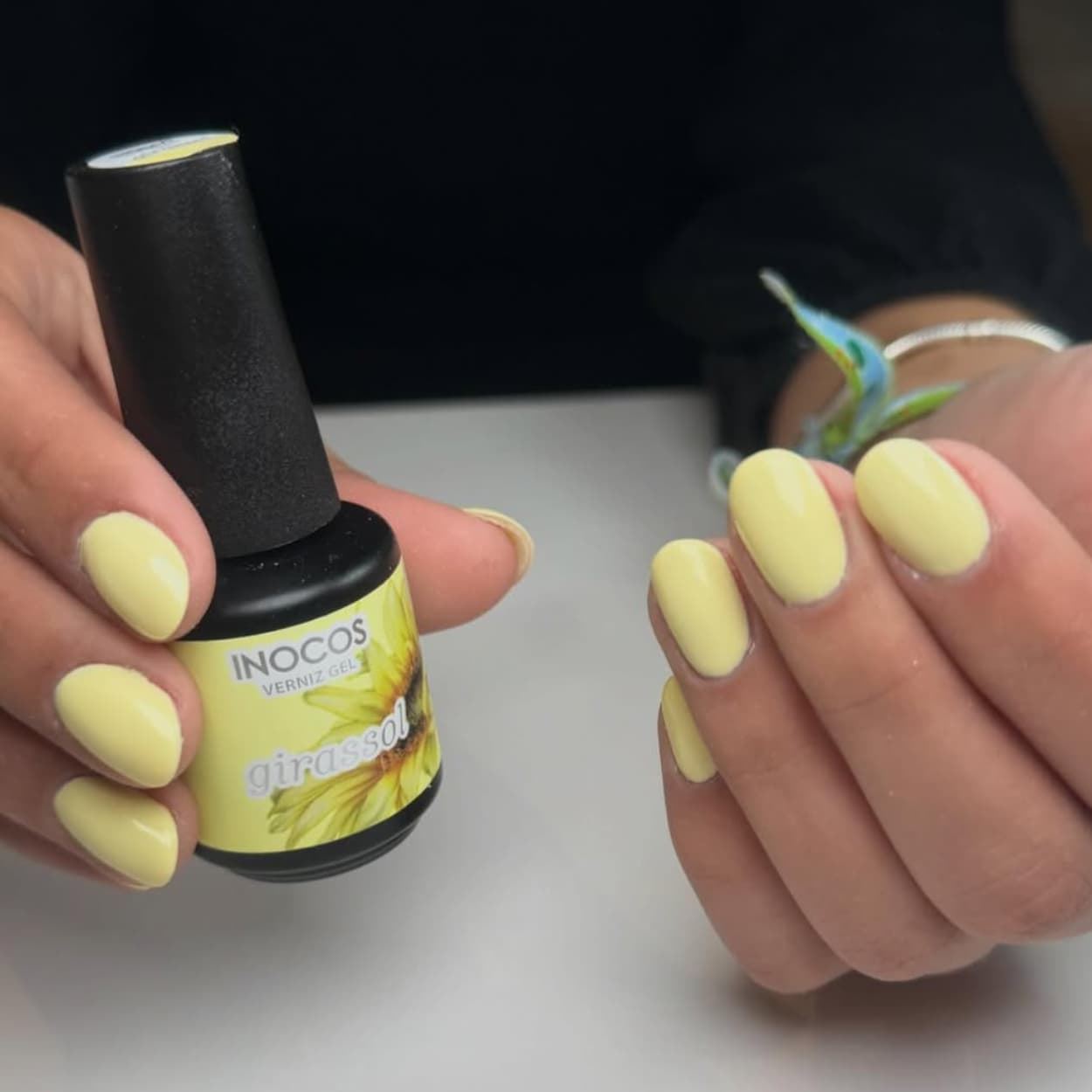 Esmalte Semipermanente Amarillo Pastel Girasol 15ml | Inocos - Imagen 4