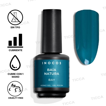 Esmalte Semipermanente Azul Océano Baia Natura 10ml | Inocos - Imagen 2