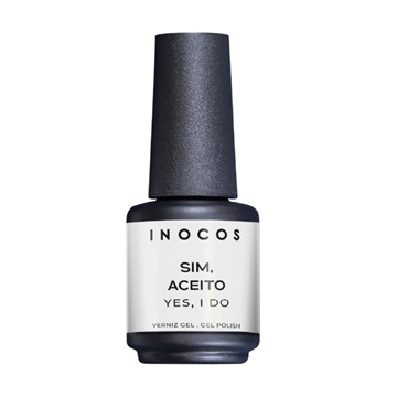 Esmalte Semipermanente Blanco Lechoso Intenso Sim, Aceito 15ml | Inocos - Imagen 1