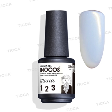 ESMALTE SEMIPERMANENTE BLANCO "MARIA 1,2,3" 15ml | INOCOS - Imagen 1