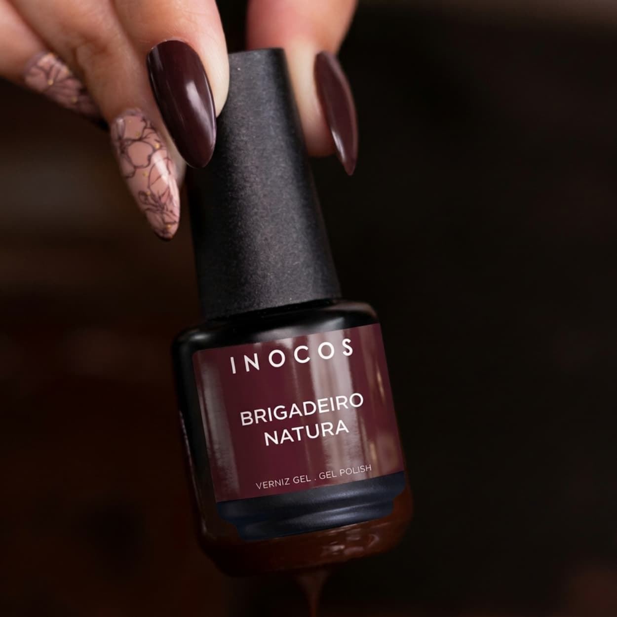 Esmalte Semipermanente Castaño Intenso Brigadeiro 15ml | Inocos - Imagen 3