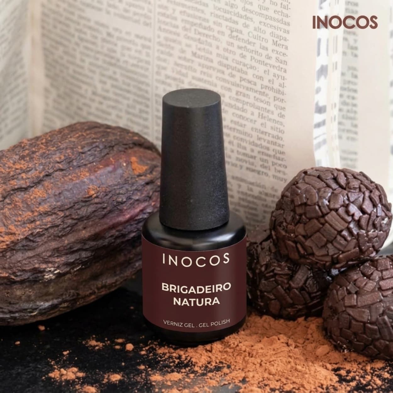 Esmalte Semipermanente Castaño Intenso Brigadeiro 15ml | Inocos - Imagen 7
