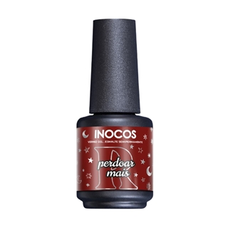 Esmalte Semipermanente Castaño Perdoar Mais 15ml| Inocos - Imagen 1