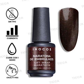 ESMALTE SEMIPERMANENTE "MARATONA DE EMBRULHOS" 15ml | INOCOS - Imagen 1