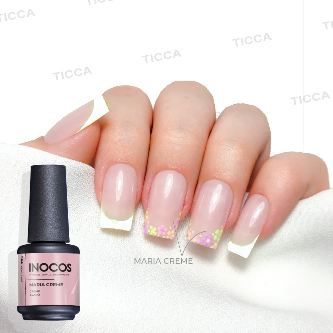 ESMALTE SEMIPERMANENTE "MARIA CREME" 15ml | INOCOS - Imagen 2