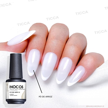 ESMALTE SEMIPERMANENTE "PO DE ARROZ" 15ml | INOCOS - Imagen 2