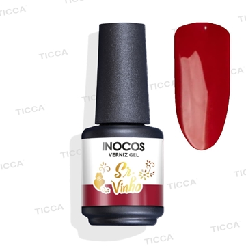ESMALTE SEMIPERMANENTE ROJO VINO "SR VINHO" 15ml | INOCOS - Imagen 1
