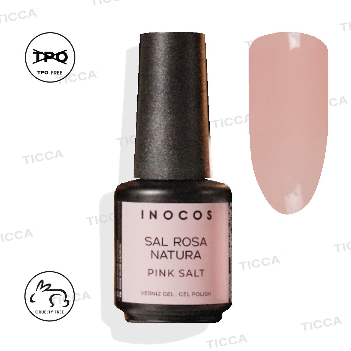 ESMALTE SEMIPERMANENTE "SAL ROSA" 15ml | INOCOS - Imagen 1