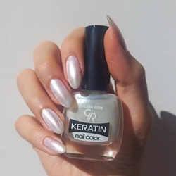 Esmalte Tradicional Keratin Nail Color 01 Blanco Nacarado 10,5ml | Golden Rose - Imagen 2