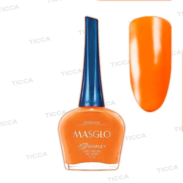 ESMALTE TRADICIONAL NARANJA "ZANGANA"  13,5ml | MASGLO - Imagen 1